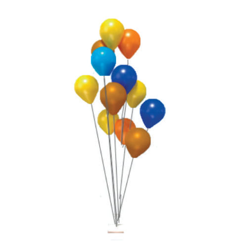 Suporte P/ Bexiga Mdf Branco Grande (Dc1086) C/ 10 Haste 110 Grintoy