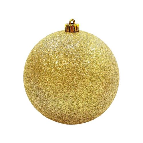 Enfeite De Natal Bola 3 Cm Glitter C/ 8 Un Dourado (73931003) Florearte
