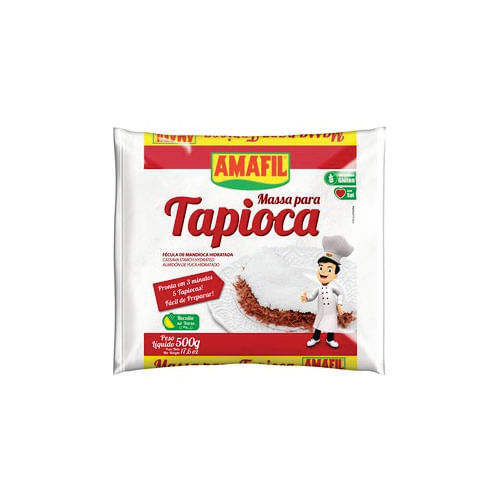 Massa P/ Tapioca 500 Gr Amafil