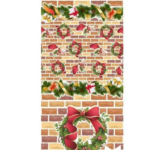 Tnt Estampado Tijolinho Natalino 1 Mt