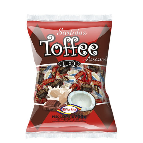 Bala Toffe Sortida 500gr Santa Rita