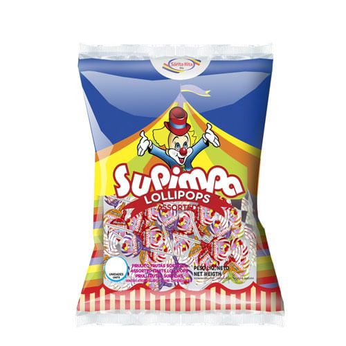 Pirulito Supimpa Sortido 350gr Santa Rita