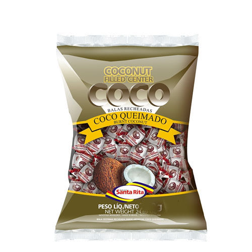 Bala Cestinha Coco 600gr Santa Rita