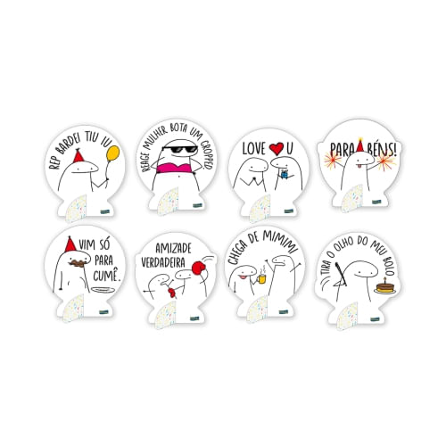 Decoração De Mesa Flork Meme 8un Festcolor