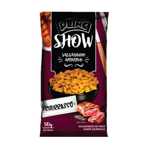 Salgadinho Plinc Show Churrasco 50 Gr Plinc