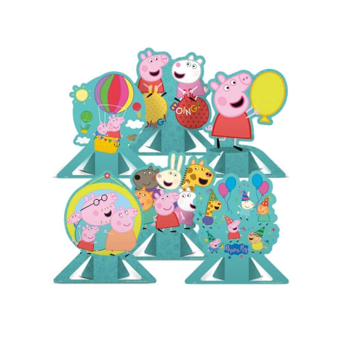 Decoração De Mesa Peppa Pig 6un Regina