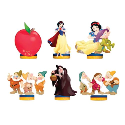 Decoração De Mesa Branca De Neve Classica C/ 8 Un Regina