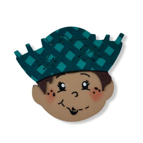 Aplique E.V.A Simples Menino Caipira 4,5x5,5 Cm C/ 05 Un (Pf105018) Fox Import