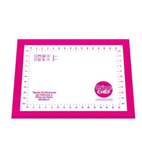 Tapete Silicone E Fibra De Vidro 40x30 Cm (T1) Prime Chef