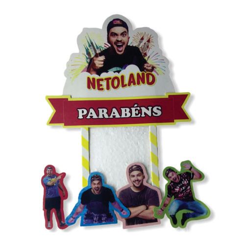 Topo P/ Bolo Grande Netoland C/ 5 Pçs Pablo