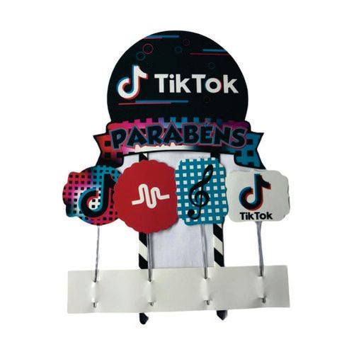 Topo P/ Bolo Grande Music Move C/ 5 Pçs Pablo