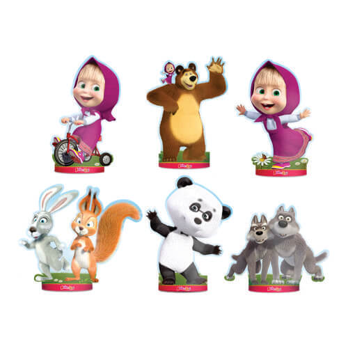 Decoração De Mesa Masha E O Urso Classica C/ 6 Un Regina