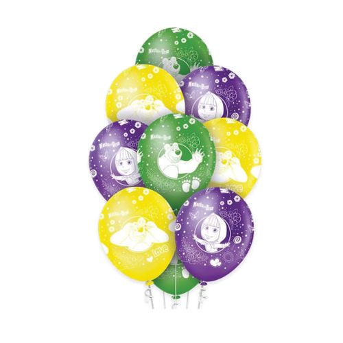 Balão Masha E O Urso N 12 C/ 10 Un Regina