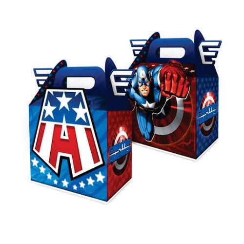 Caixa Surpresa Maleta Capitao America C/ 8 Un Regina