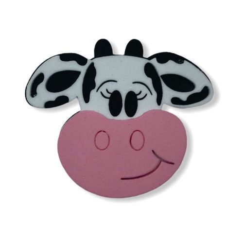 Aplique E.V.A Simples Vaquinha 6x5 Cm C/ 08 Un (Pf105025) Fox Import