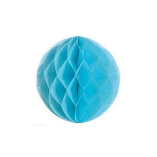 Enfeite Bola Colmeia Dobravel 10 Cm Azul Fox Import
