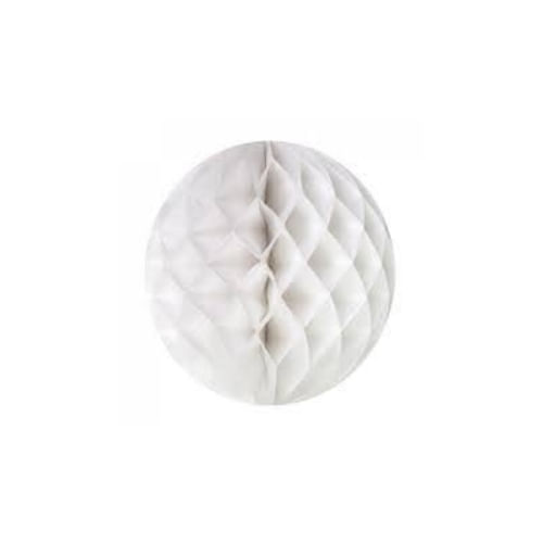 Enfeite Bola Colmeia Dobravel 10 Cm Branco Fox Import