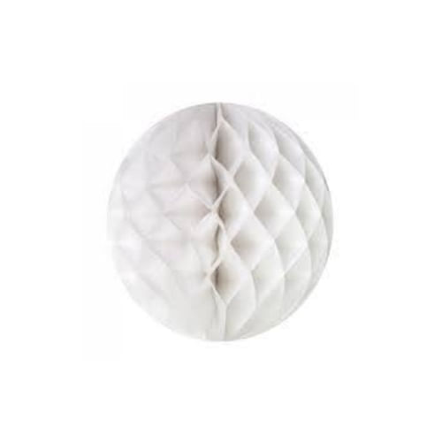 Enfeite Bola Colmeia Dobravel 20 Cm Branco Fox Import