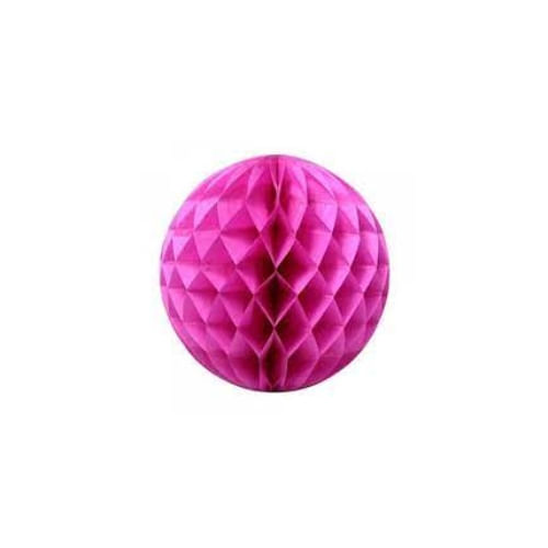 Enfeite Bola Colmeia Dobravel 20 Cm Rosa Fox Import