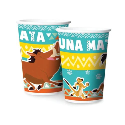 Copo Descartavél Papel 180 Ml O Rei Leão C/ 12 Un Regina