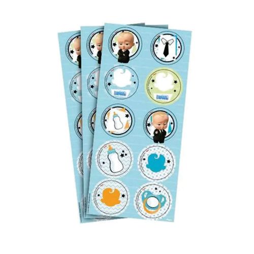 Adesivo Redondo O Poderoso Chefinho C/ 3 Un Regina