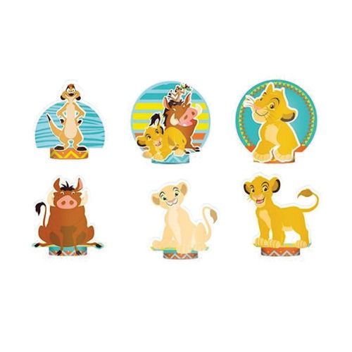 Decoração De Mesa O Rei Leão C/ 6 Un Regina