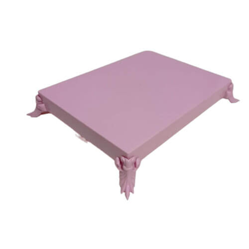 Bandeja Romana Retangular 20x15 Cm Rosa Bebe Havetech