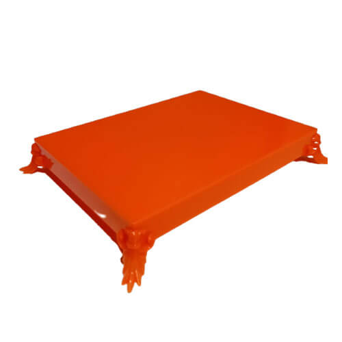 Bandeja Romana Retangular 20x15 Cm Laranja Neon Havetech
