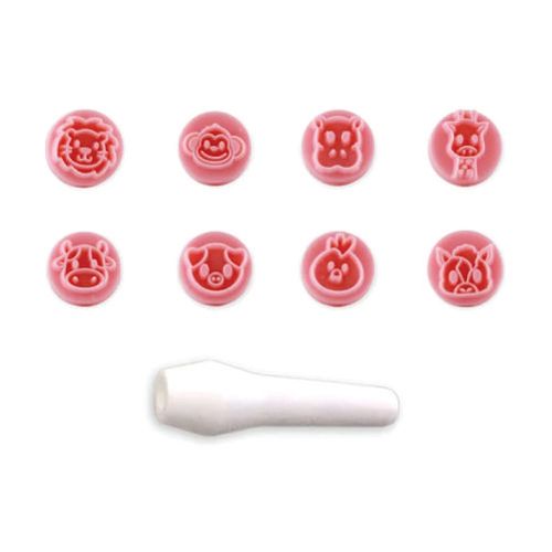 Kit Carimbo Animais Rosa Bebe (411041) Bluestar