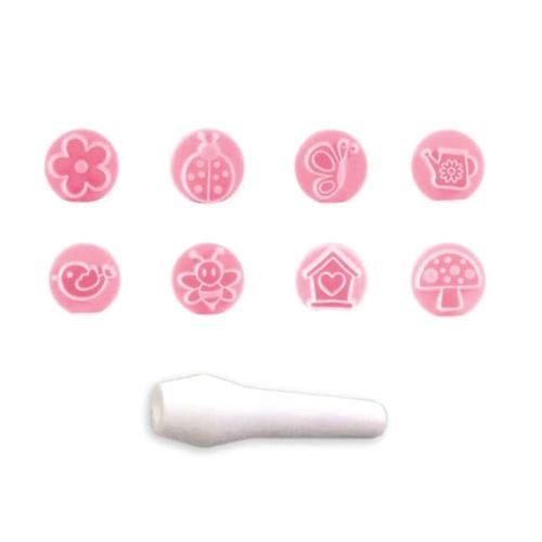 Kit Carimbo Jardim Encantado Rosa Bebe (411034) Bluestar