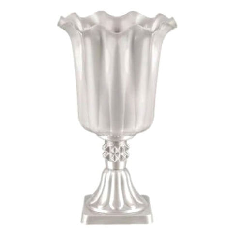 Vaso Flor Medio 27 Cm Branco Perolizado Havetech