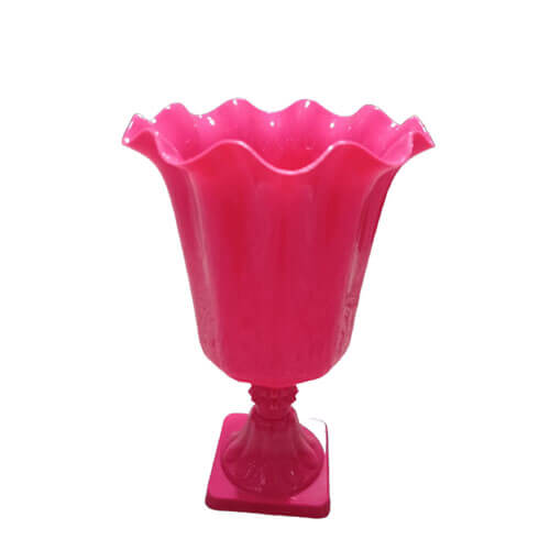 Vaso Flor Pequeno 23 Cm Rosa Neon Havetech