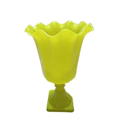Vaso Flor Pequeno 23 Cm Amarelo Neon Havetech