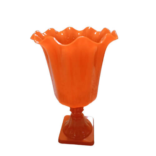 Vaso Flor Pequeno 23 Cm Laranja Neon Havetech