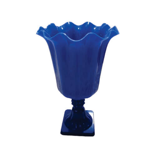 Vaso Flor Pequeno 23 Cm Azul Royal Havetech
