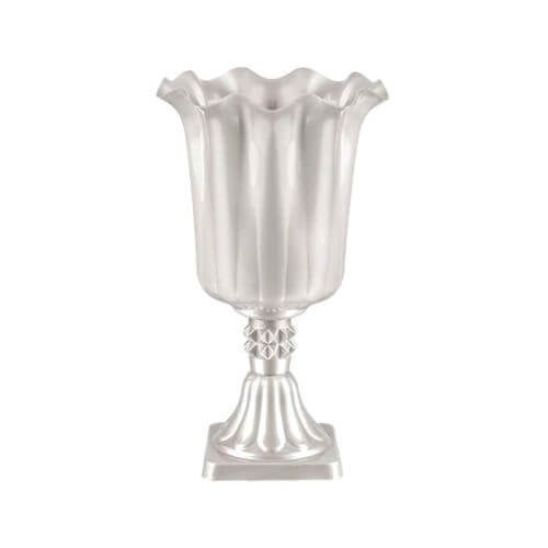 Vaso Flor Pequeno 23 Cm Branca Perolizada Havetech
