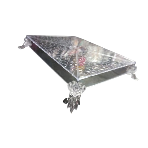 Bandeja Romana Retangular 20x15 Cm Cristal Havetech