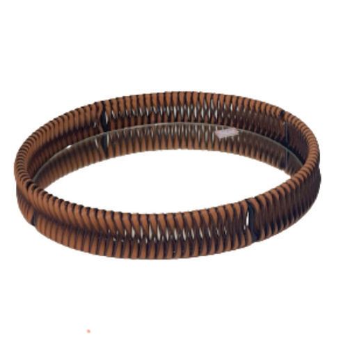 Bandeja Luxo Metal Junco C/ Espelho 25 Cm (01) Arts Ferro