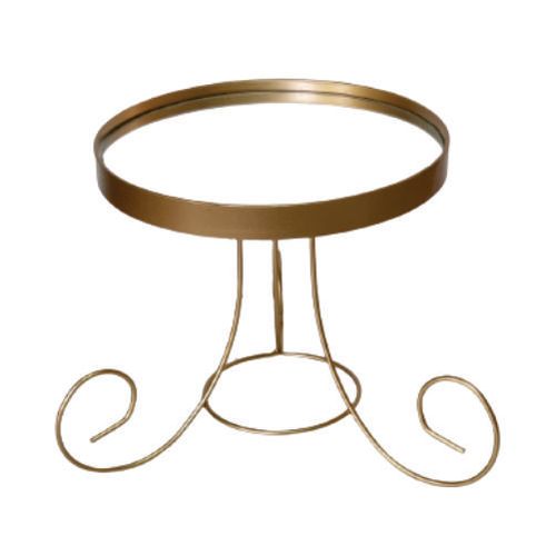 Bandeja Luxo Metal Chapinha Dourada Ø 20 Cm (Af.921) Arts Ferro