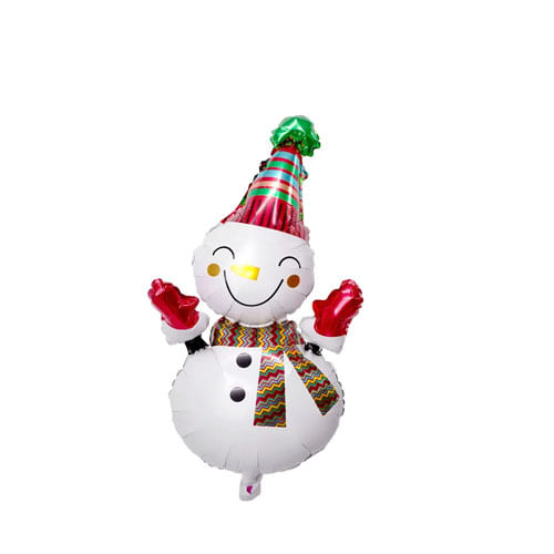 Balão Met. Mini Boneco De Neve 38x21 Cm Neotrentina