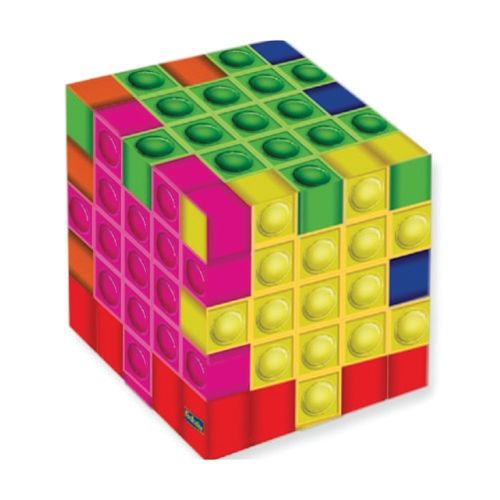 Caixa Cubo Pop It C/ 8 Un Festcolor
