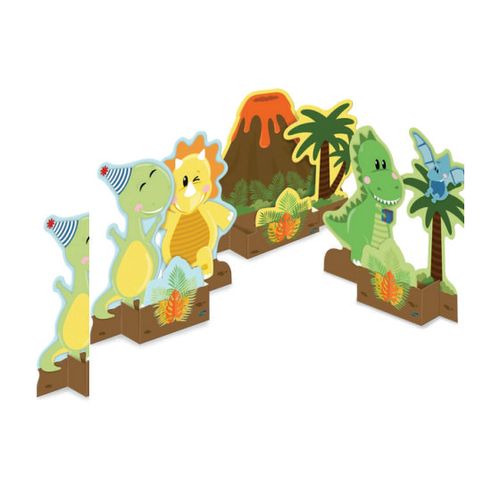 Decoração De Mesa Dino Baby C/ 8 Un Festcolor