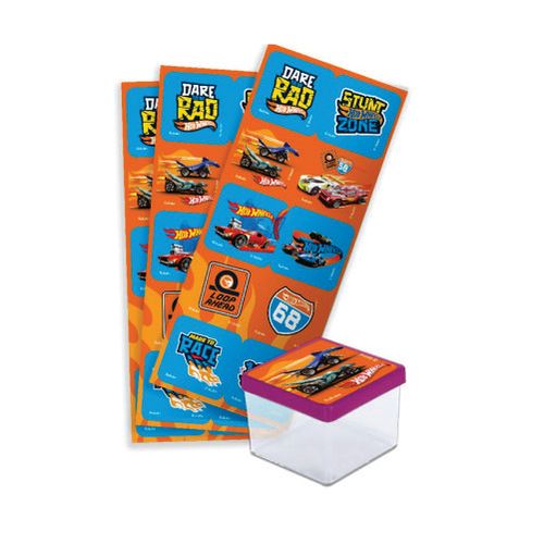 Adesivo Quadrado Hot Wheels C/ 30 Un Festcolor