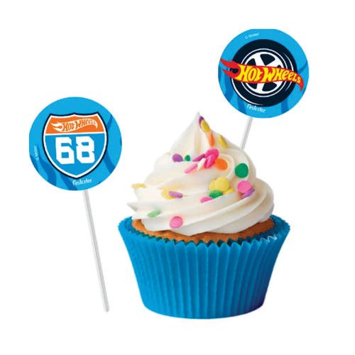Bandeirinha P/ Docinhos Hot Wheels C/ 8 Un Festcolor