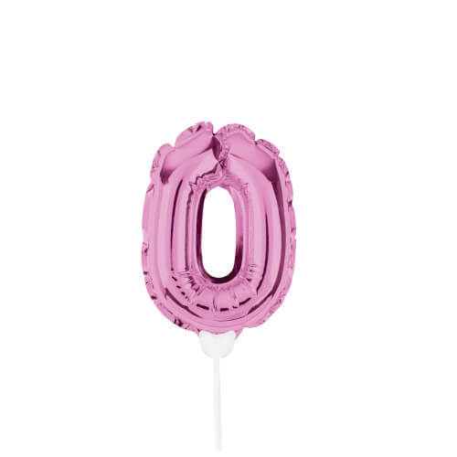 Mini Balão Met. C/ Vareta Rosa N°0 19 Cm (29002752) Sempertex