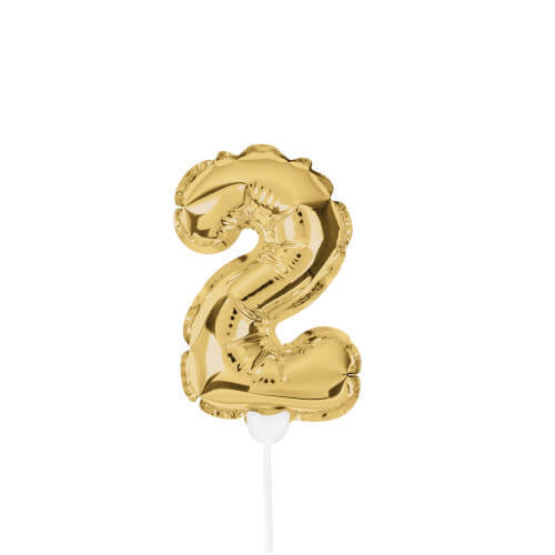 Mini Balão Met. C/ Vareta Dourado N°2 19 Cm (29002734) Sempertex