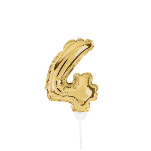 Mini Balão Met. C/ Vareta Dourado N°4 19 Cm (29002736) Sempertex