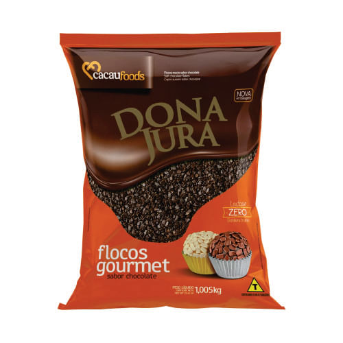 Escamas Macias Sabor Chocolate 1,005 Kg Cacau Foods