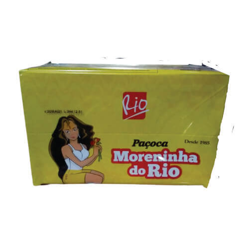 Paçoca Quadrada 52 Gr Display C/ 24 Un 1,248 Kg Moreninha Do Rio