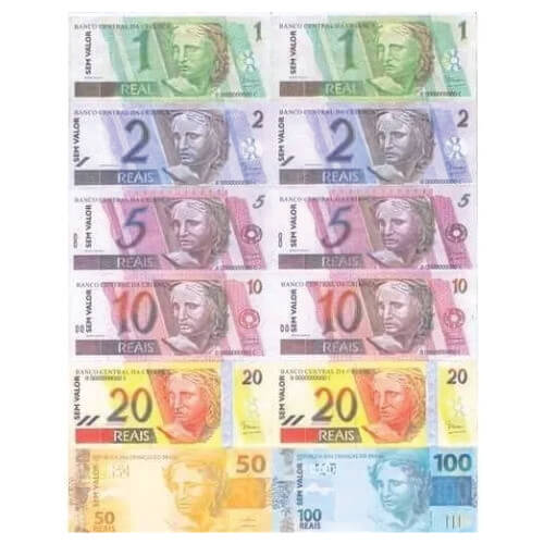 Mini Brinquedo Dinheirinho C/ 100 Un (107) Mini Toys